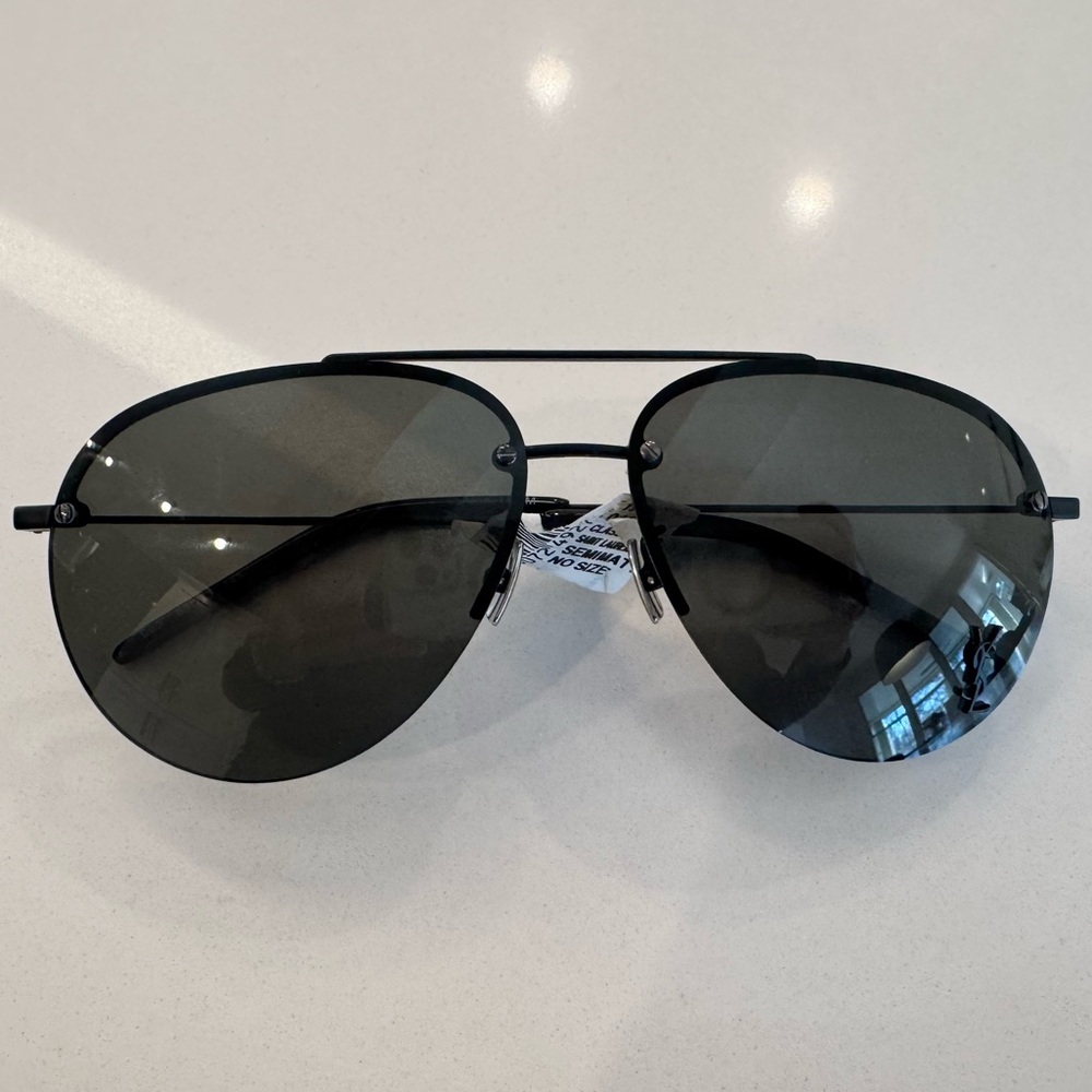 Willing to trade NEW Saint Laurent Classic 11ML YSL Monogram Aviator Sunglasses